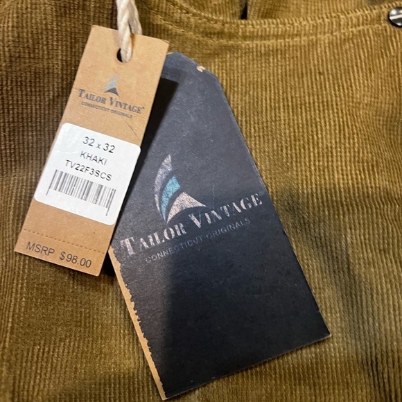 NWT-Tailor Vintage Mens Corduroy Pants - Picture 8 of 8